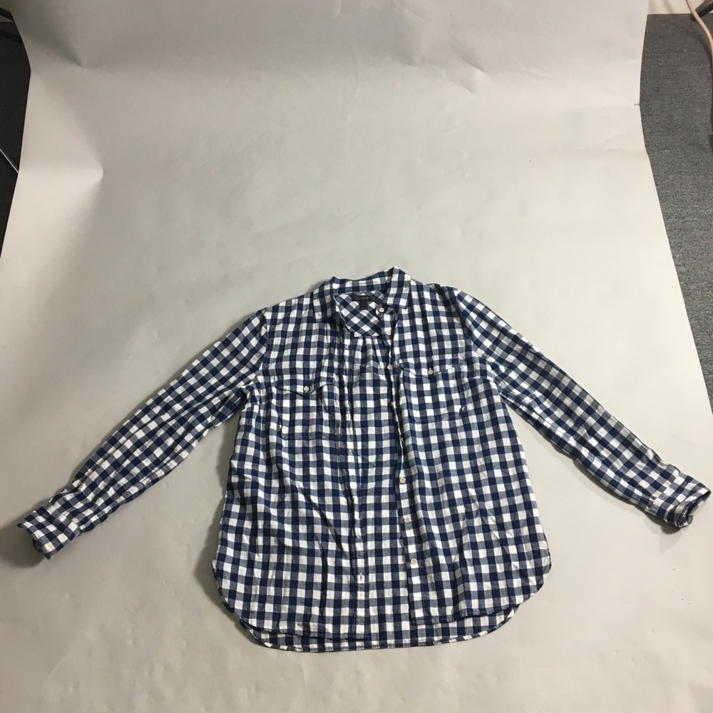 Blue and white flannel